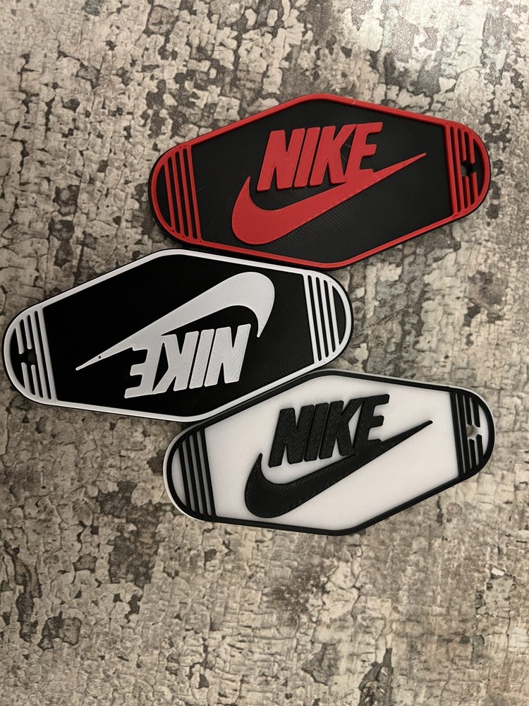 Nike 3D Printed Motel Keychain Badge ID Bag Holder Car Suitcase Travel Lanyard