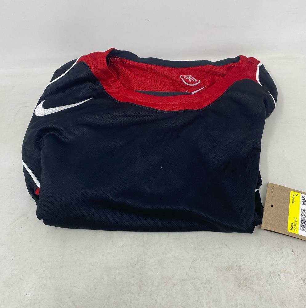 Nike Total 90 Dri-FIT Long-Sleeve Soccer Top Black/ Red Men’s Small HV3512-010