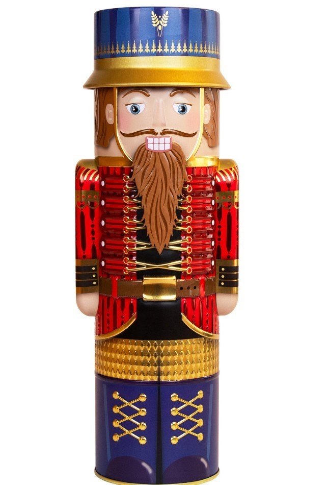 Nutcracker Tin With Chocolate Truffles With Crispy Cereals 12.3Oz Exp 09/26