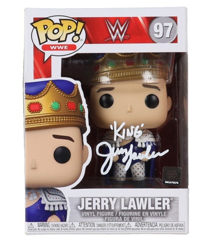 King Jerry Lawler Signed Funko  Inscribed (HOF)