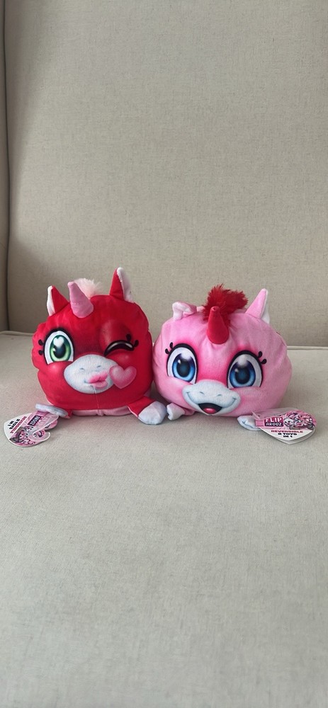 Unicorn Flip Arooz 2-in-1 Valentine Plush Toy Love XOXO Happy V-Day Gift
