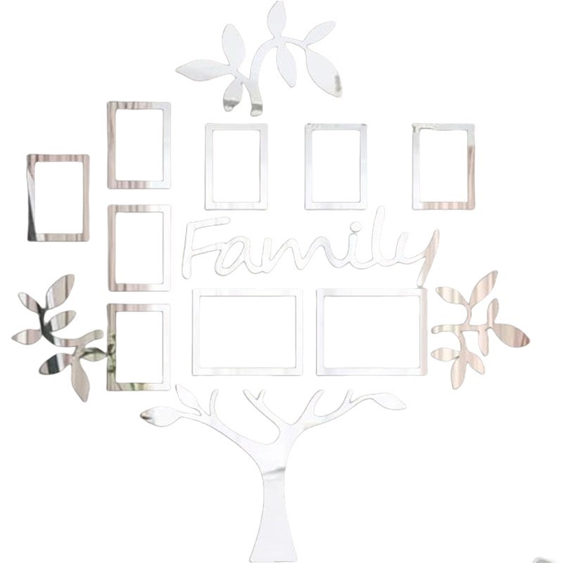 Family Tree Picture Frame Wall Decor for Living Room or Bedroom Display