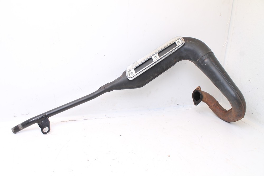 1980 - 81 Suzuki TS100 Honcho TS125 Duster OEM Muffler Exhaust Pipe Can GOOD