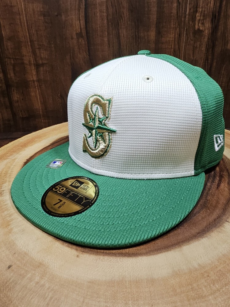 Seattle Mariners St Patricks Day New Era 59Fifty Fitted Cap Size 7 5/8