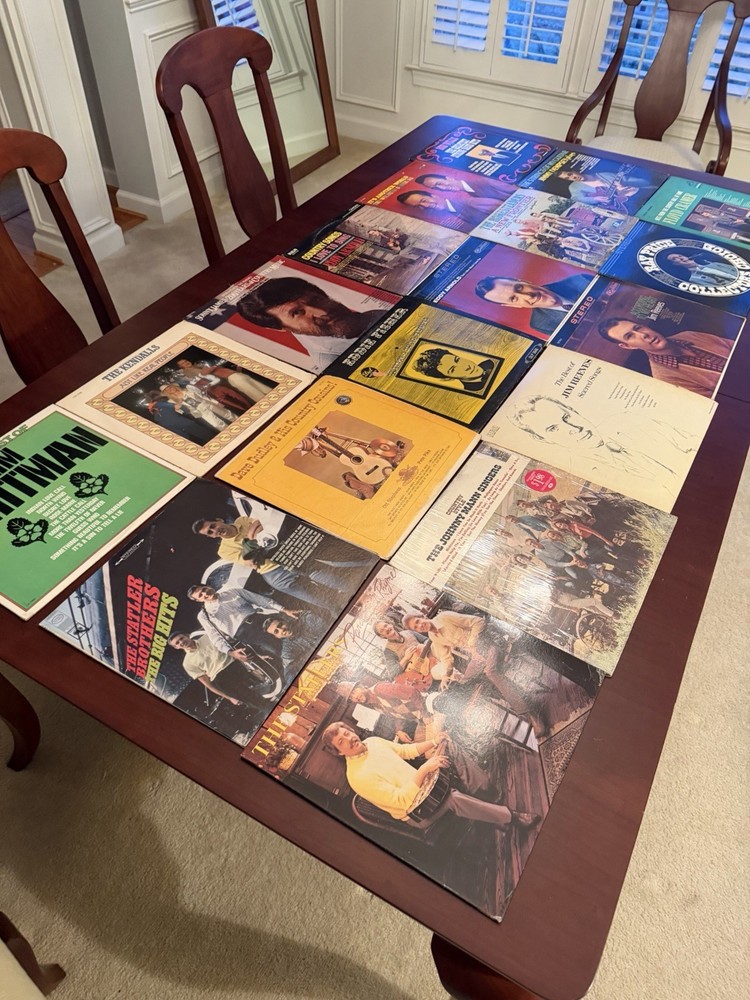 Lot of 18 Vintage Vinyl Various Country Artist Please See Descrition and Pics