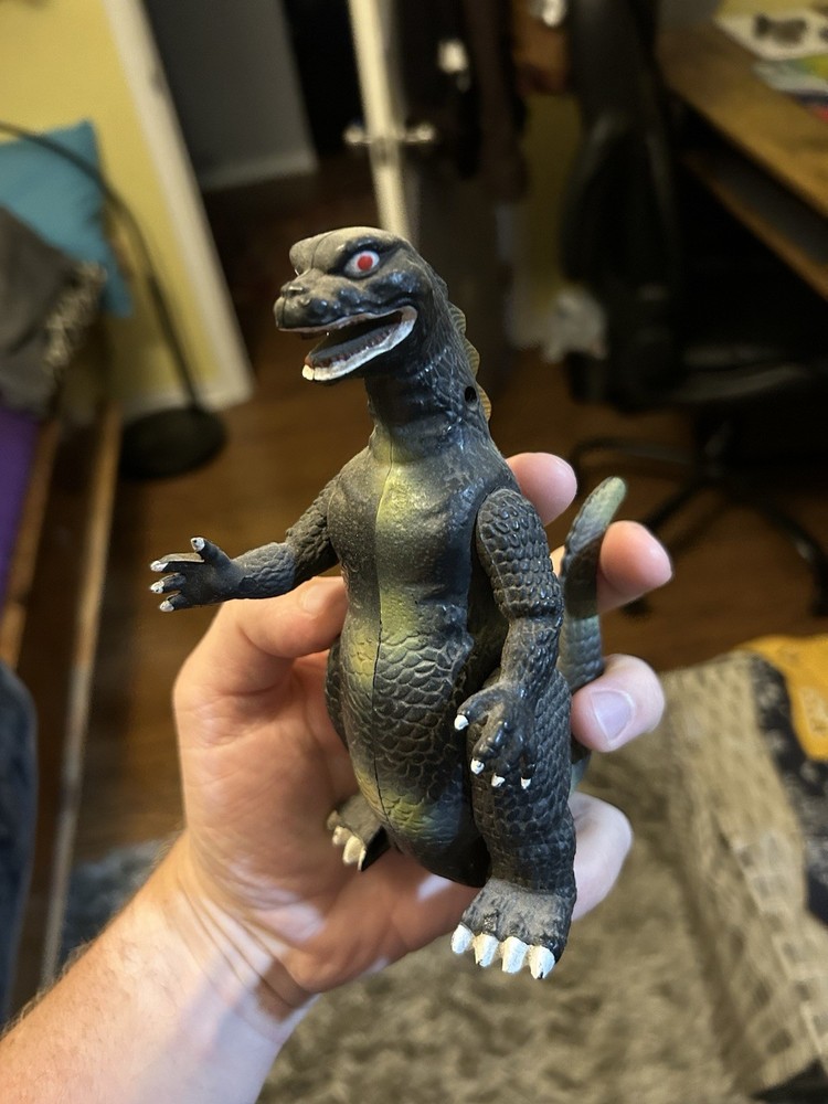 Monster Dinosaur Pull Back Go Action Godzilla Toy Rare Collectible