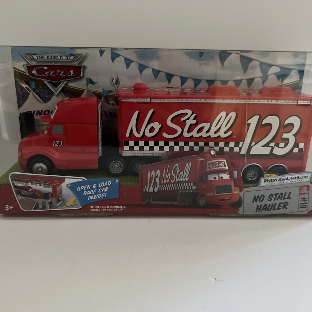 Disney Pixar Cars HAULER  “NO STALL”  #123 The World Of Cars Race O Rama  NIB