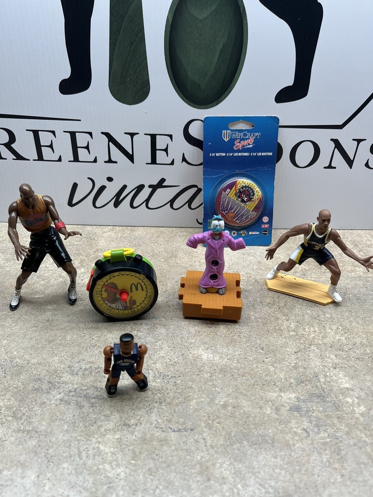 Mixed Basketball Collectibles Featuring MJ, Space Jam, Reggie Miller, Raptors, And AD