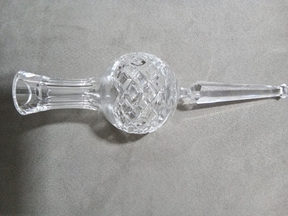 Waterford Crystal Clarendon Christmas Tree Topper 10.5 Inches Vintage Without Box  