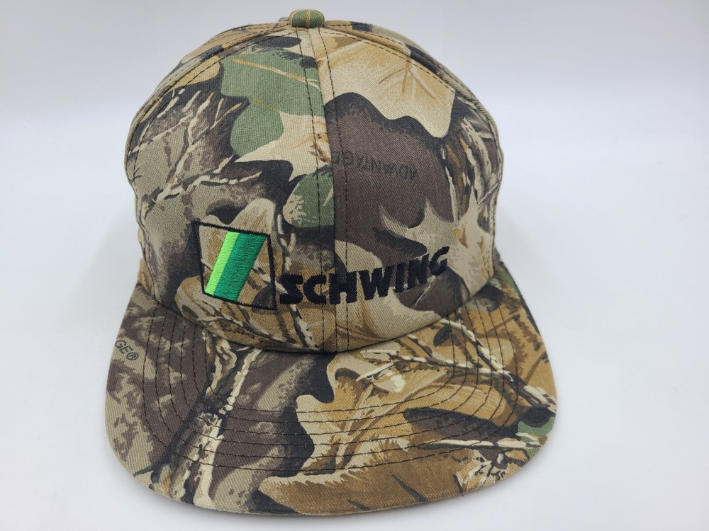 Vintage Schwing Concrete Pumps Camo K-Products Strapback Adjustable Hat Cap Men