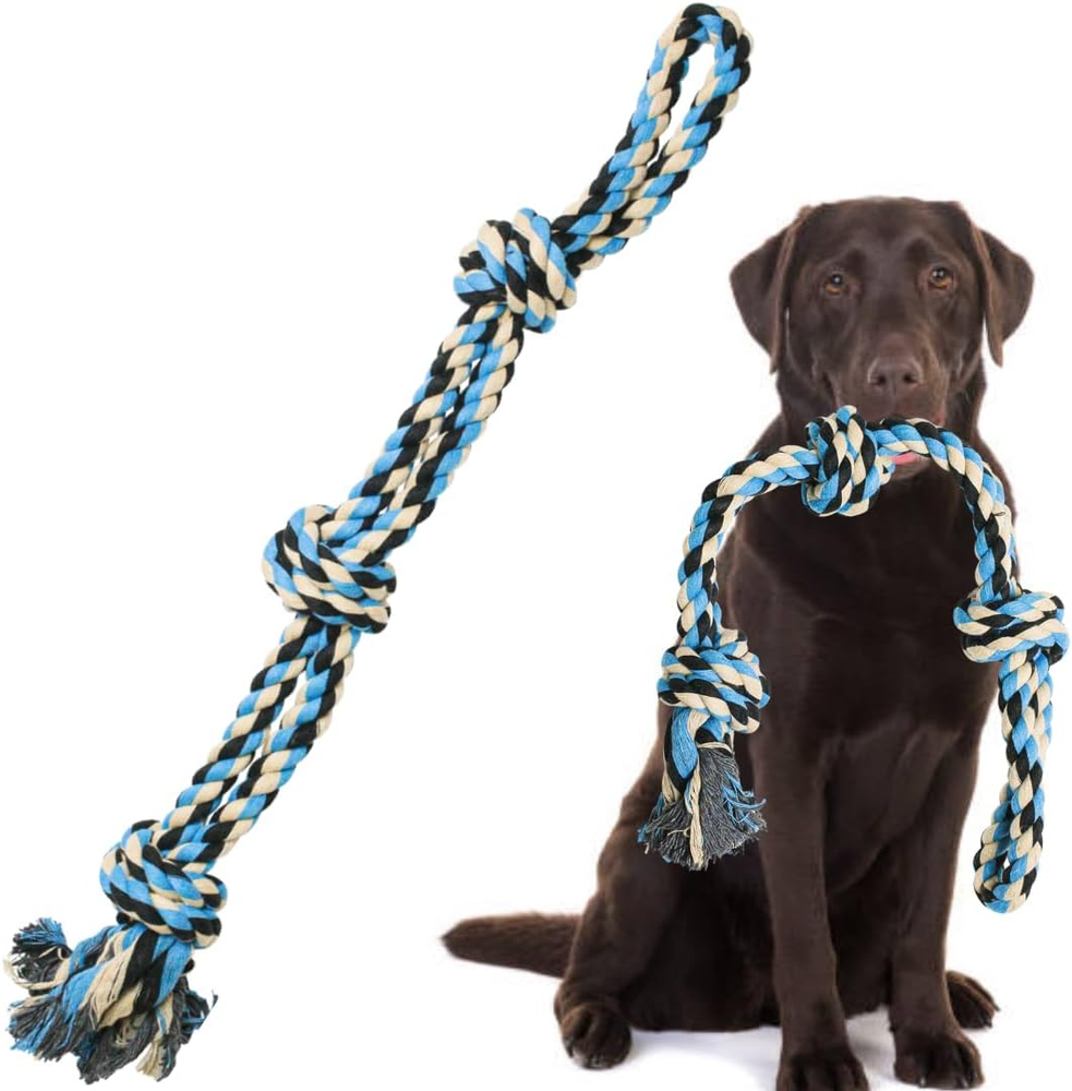 XL Dog Rope Toy for Aggressive Chewers - Dog Toy, Benefits Non-Profit Dog Rescue