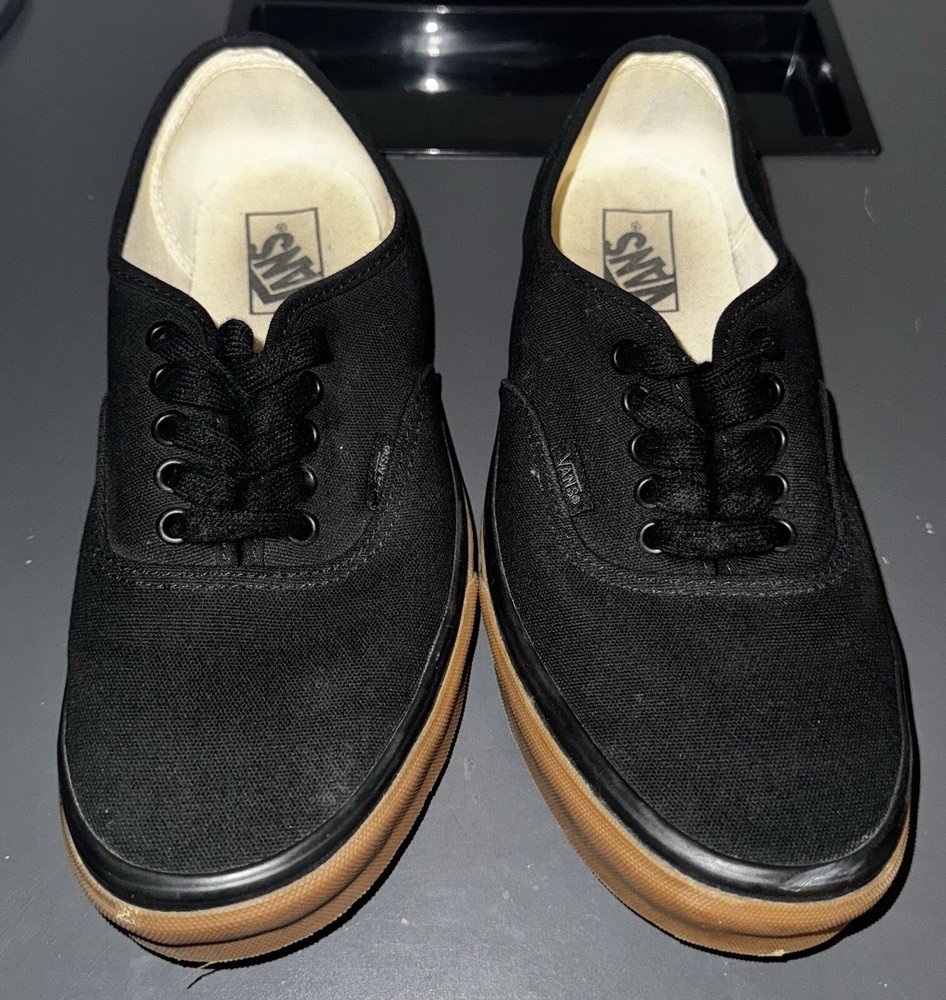Vans Black Mens Shoes Size 9 Excellent Used Condition
