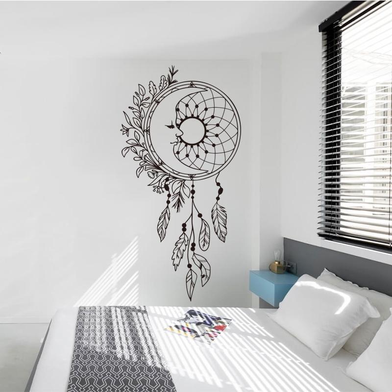 Figurine Sun Plastic Multicolor Modern Wall Mount Smooth Small Sticker Decor