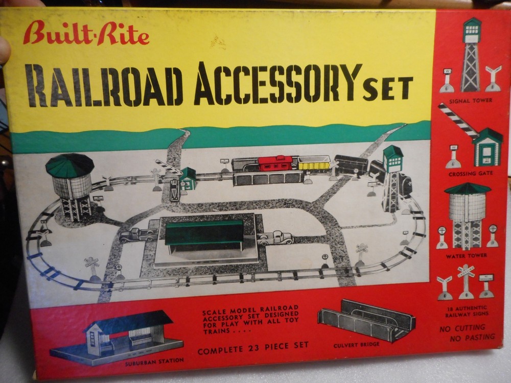 NOS Built Rite O Scale Railroad Layout Accessory Set in Box Station Tower