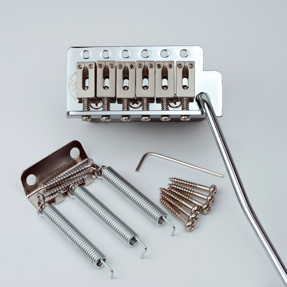 Chrome Tremolo Bridge System For ST Electric Guitar Spacings 10.5mm