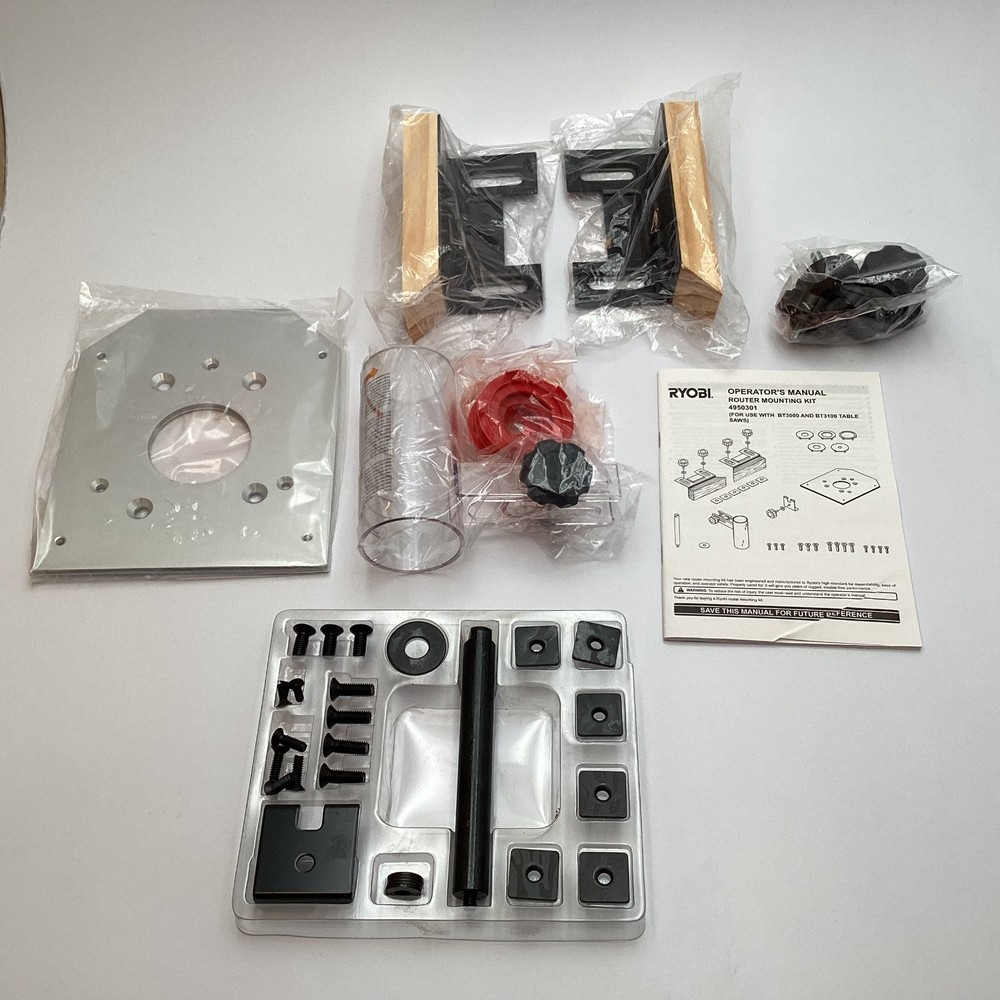 Ryobi 4950301 Router Mounting Kit for BT3000 BT3100 Table - NEW OPEN BOX