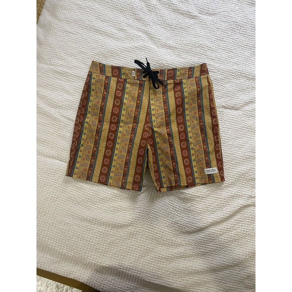 Banks Journal Swim Trunks Mens 31 Multicolored Pasley Beach Surf Pockets