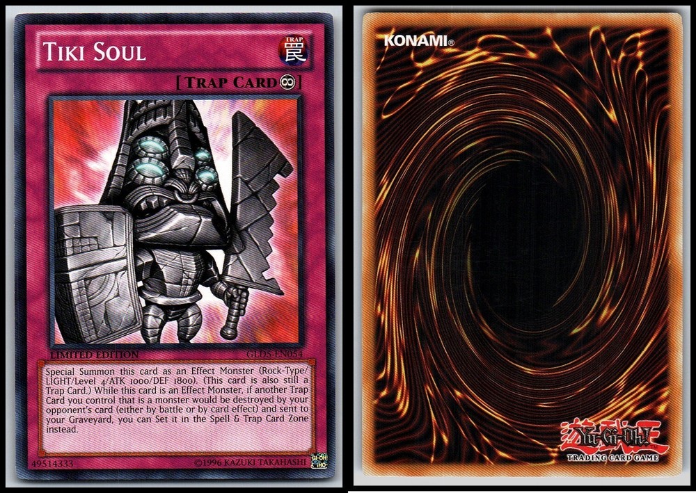 TIKI SOUL GLD5-EN054 Limited Edition Yu-Gi-Oh Gold Rare Card