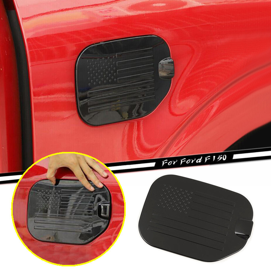 Ford F150 2021-2023 Black Fuel Tank Cover & Gas Cap Trim Accessory