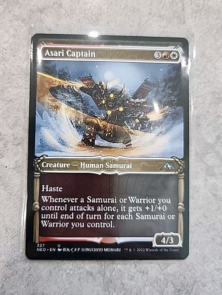 MTG Asari Captain Foil Showcase #327 Kamigawa Neon Dynasty Uncommon Near Mint