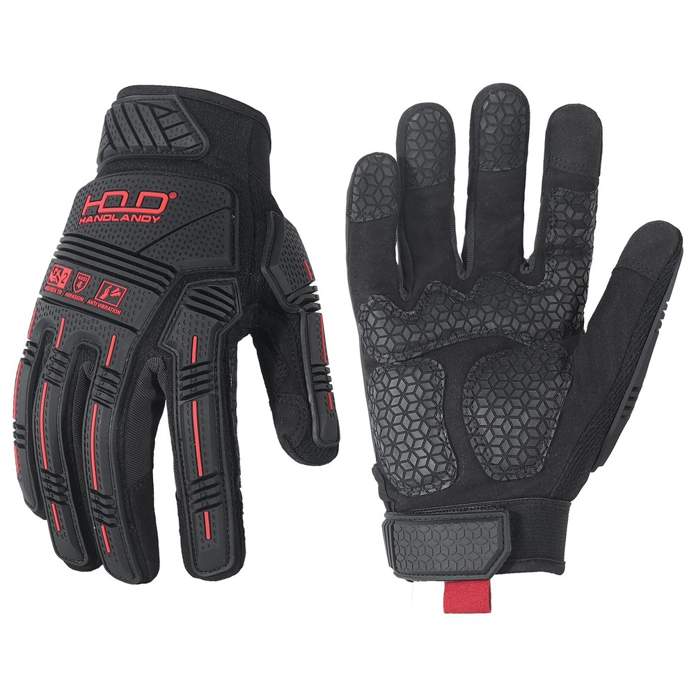 HANDLANDY Anti-Vibration Gloves with SBR Padding and TPR Impact Protection