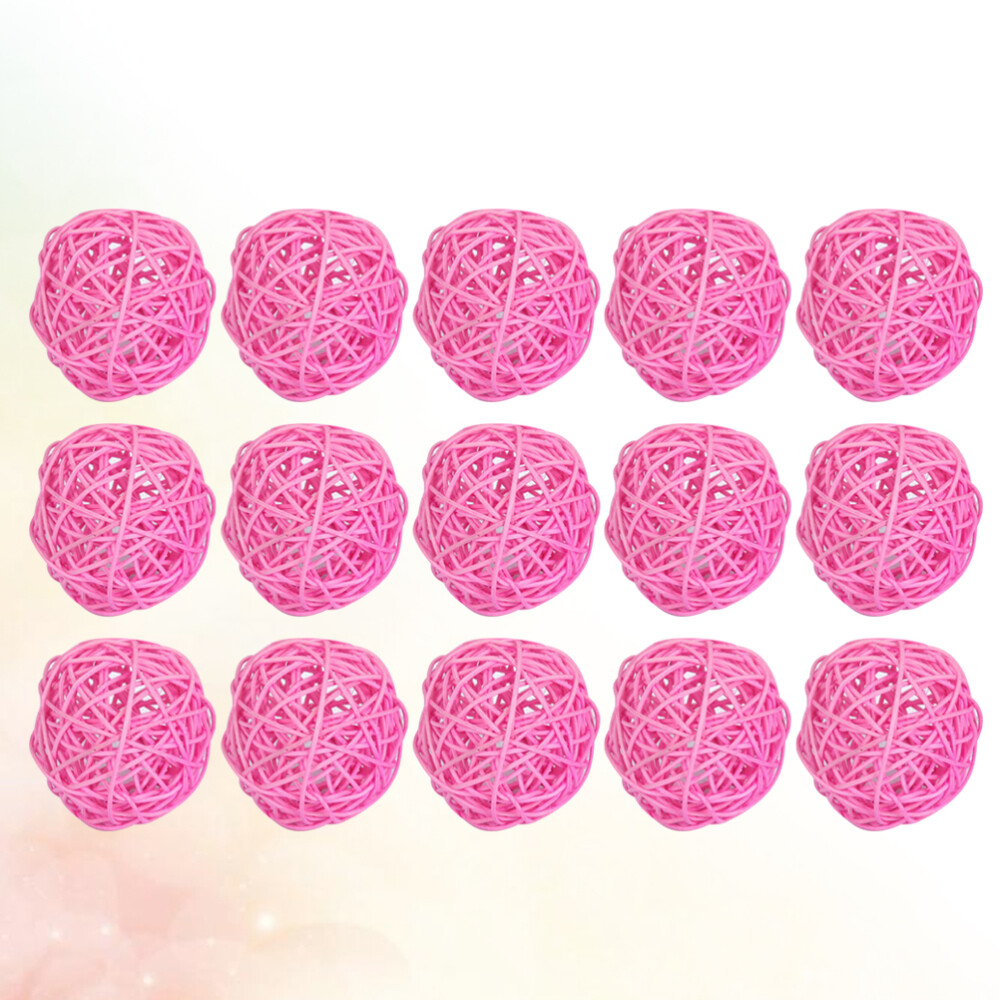 Wicker Rattan Decorative Balls for Bowls or Wall Hanging Decor