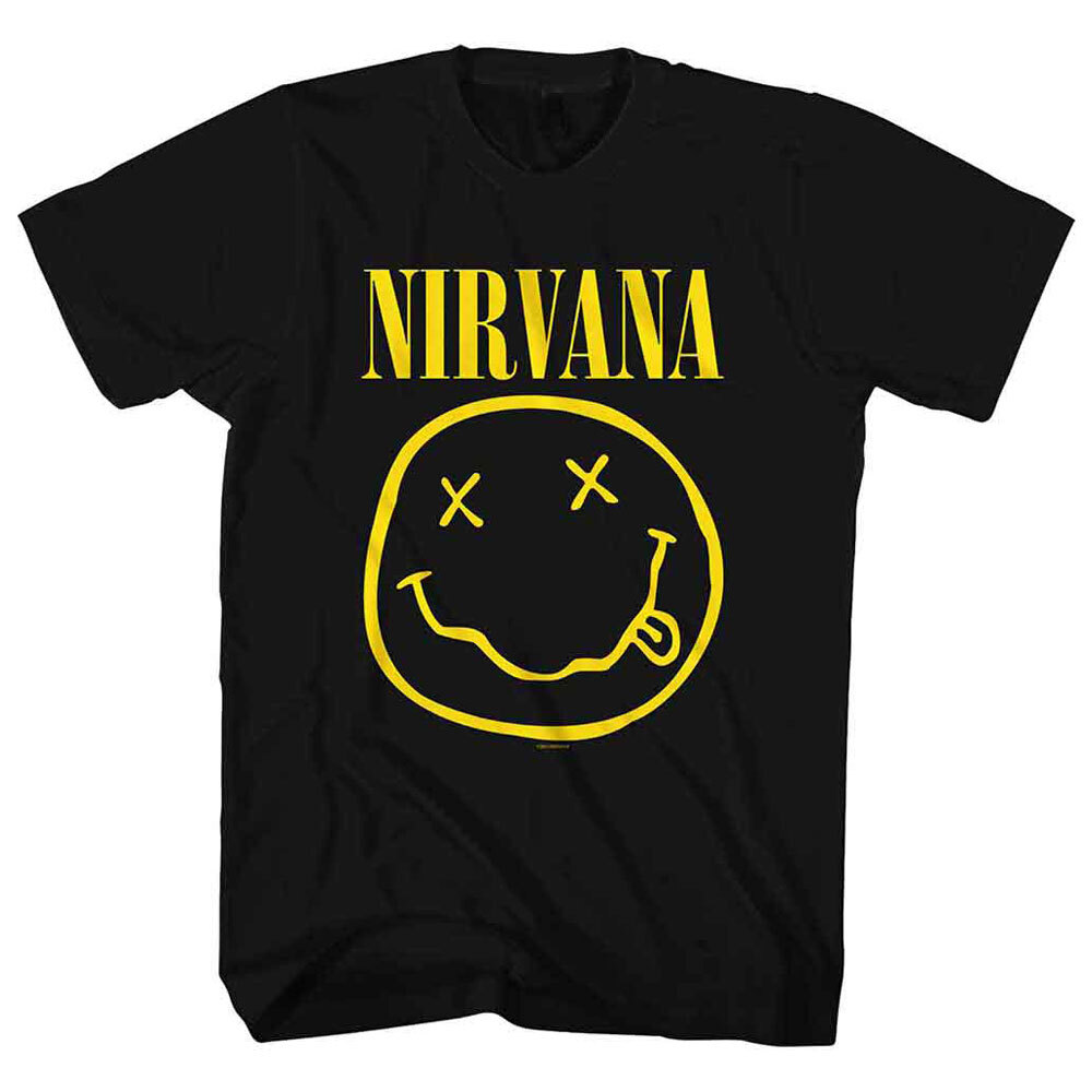 Nirvana Vintage Yellow Grunge Style Rock Band T-Shirt