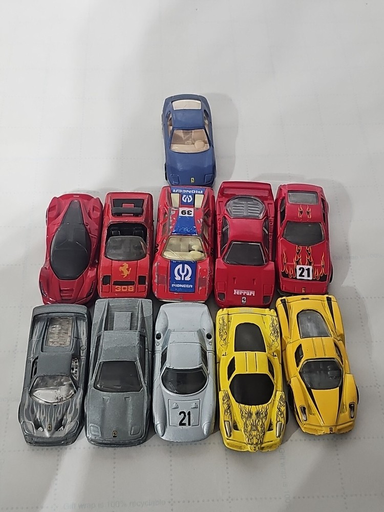 Hotwheels Ferrari Lot Of  (11) Loose