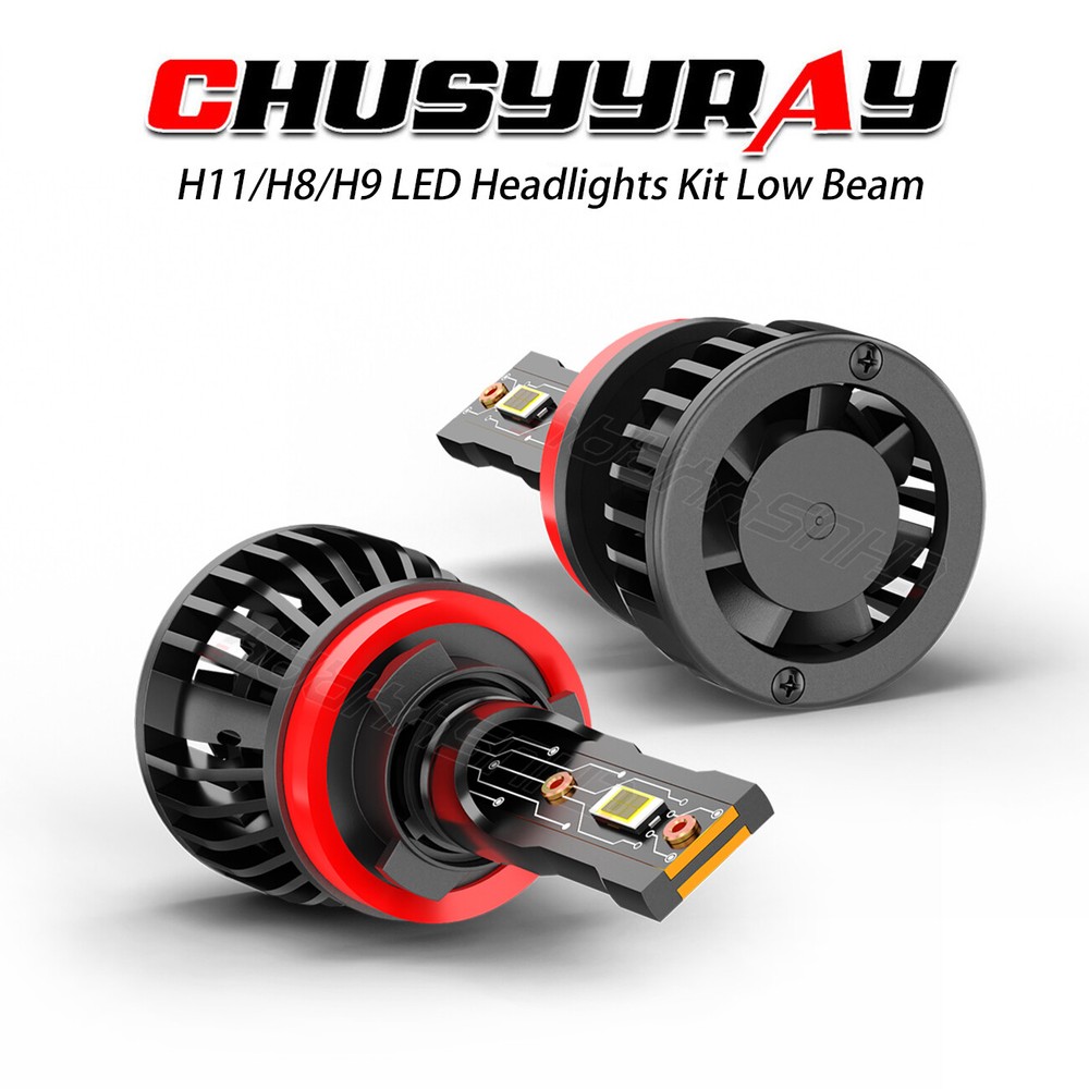 CHUSYYRAY H11 LED Headlight Bulbs Conversion Kit Low Beam Super Bright 6000K White