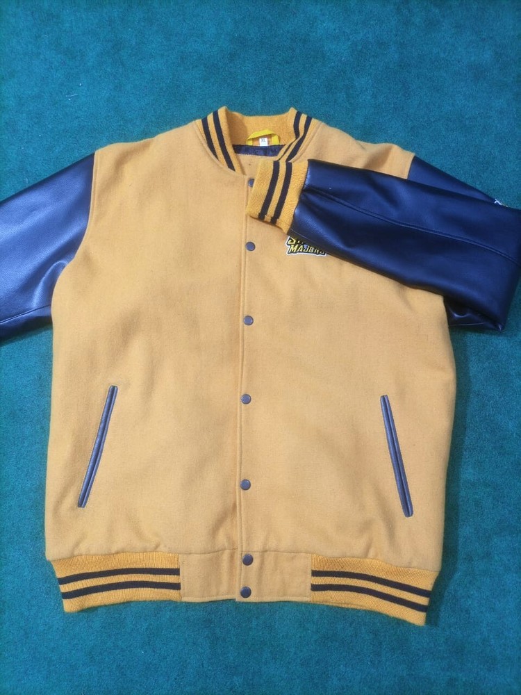 Embroidered Varsity wool + leather vintage college jackets