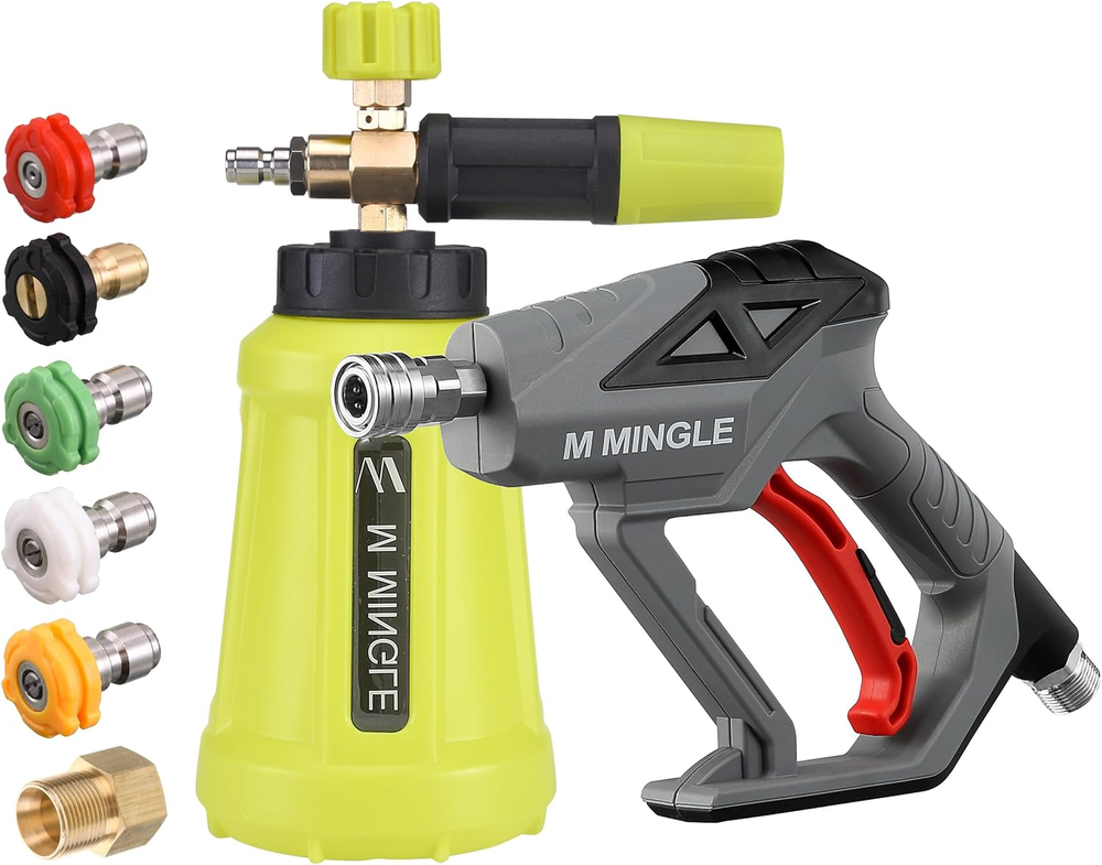 High Pressure Washer Gun Snow Foam Lance, 4000 PSI Cannon Foam Blaster Power Was