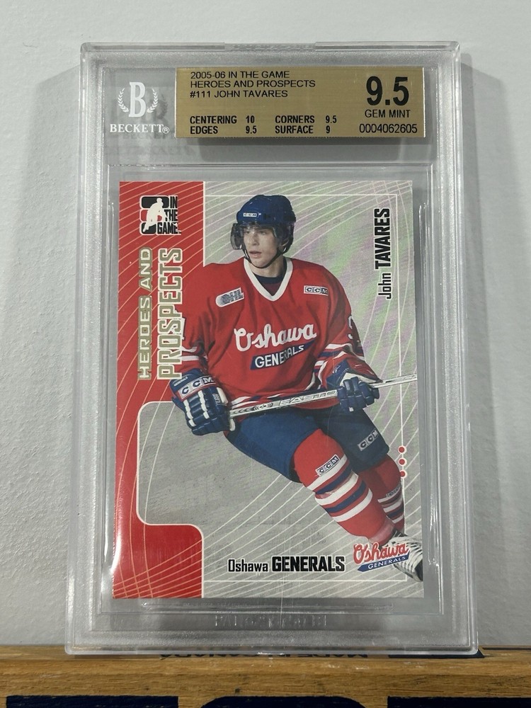 2005-06 ITG Heroes & Prospects #111 John Tavares RC BGS 9.5 GEM-MINT Maple Leafs