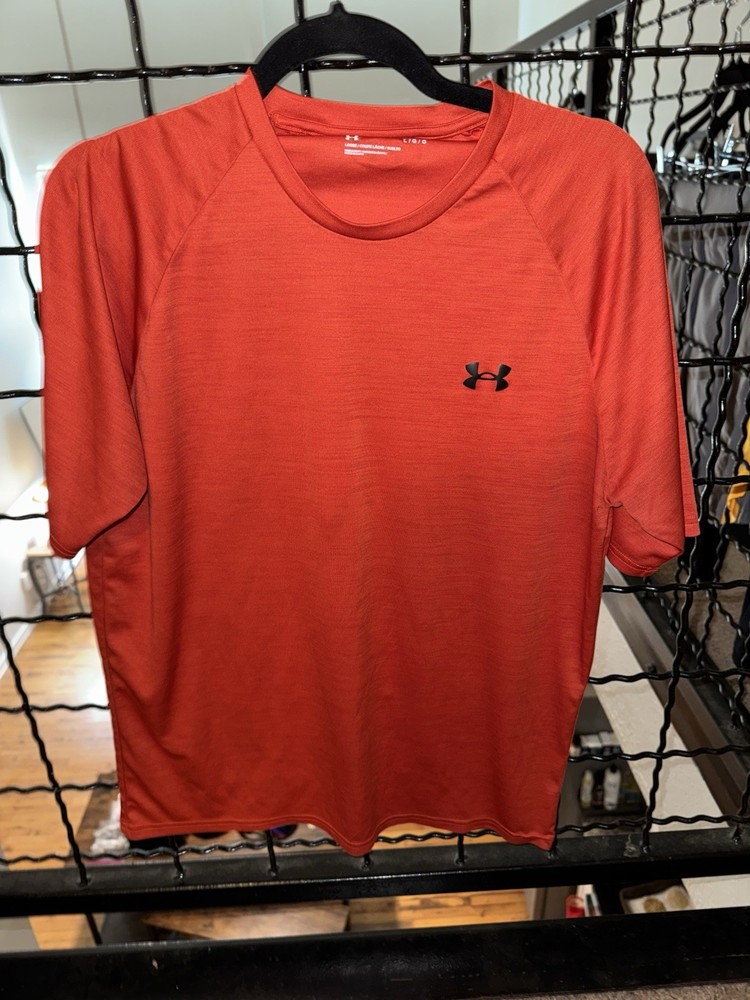 Under Armour Large Red Mens Performance Compression Shirt