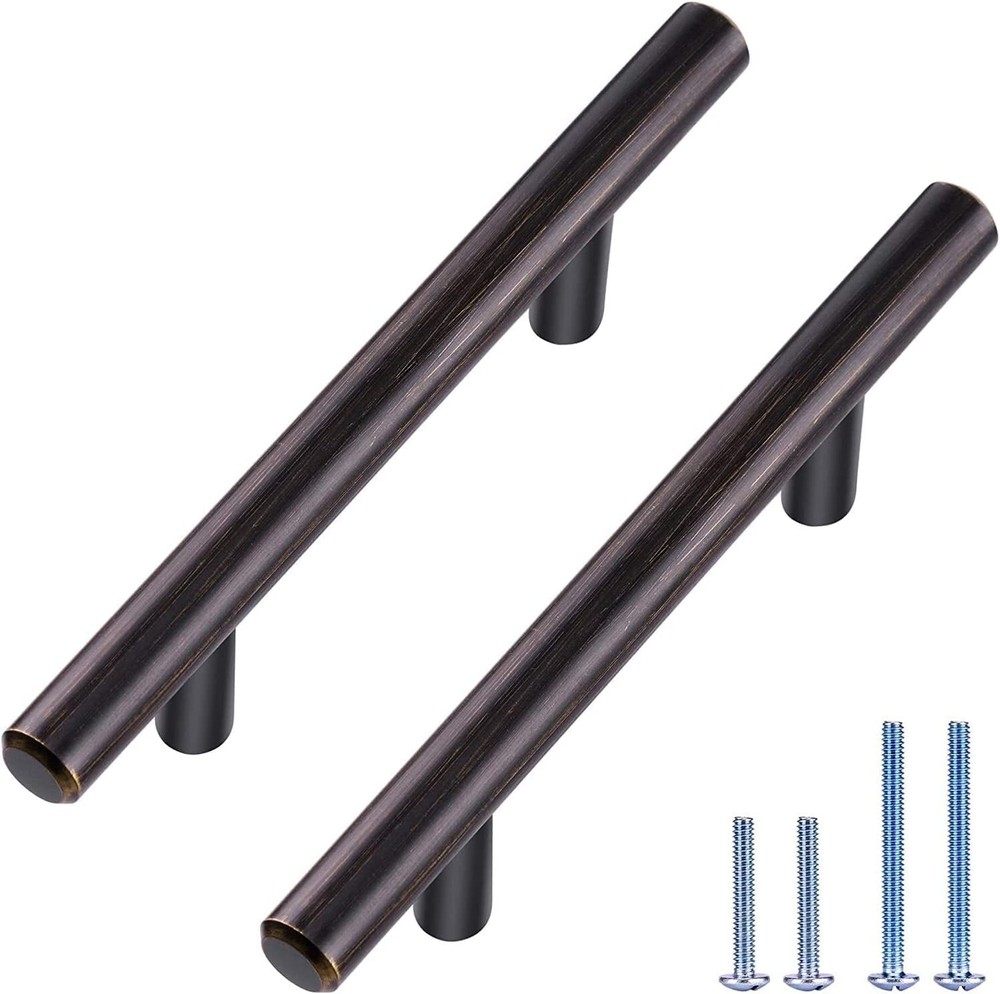 30 Pack 5.38 Inch Oil-Rubbed Bronze Cabinet Pulls and Handles