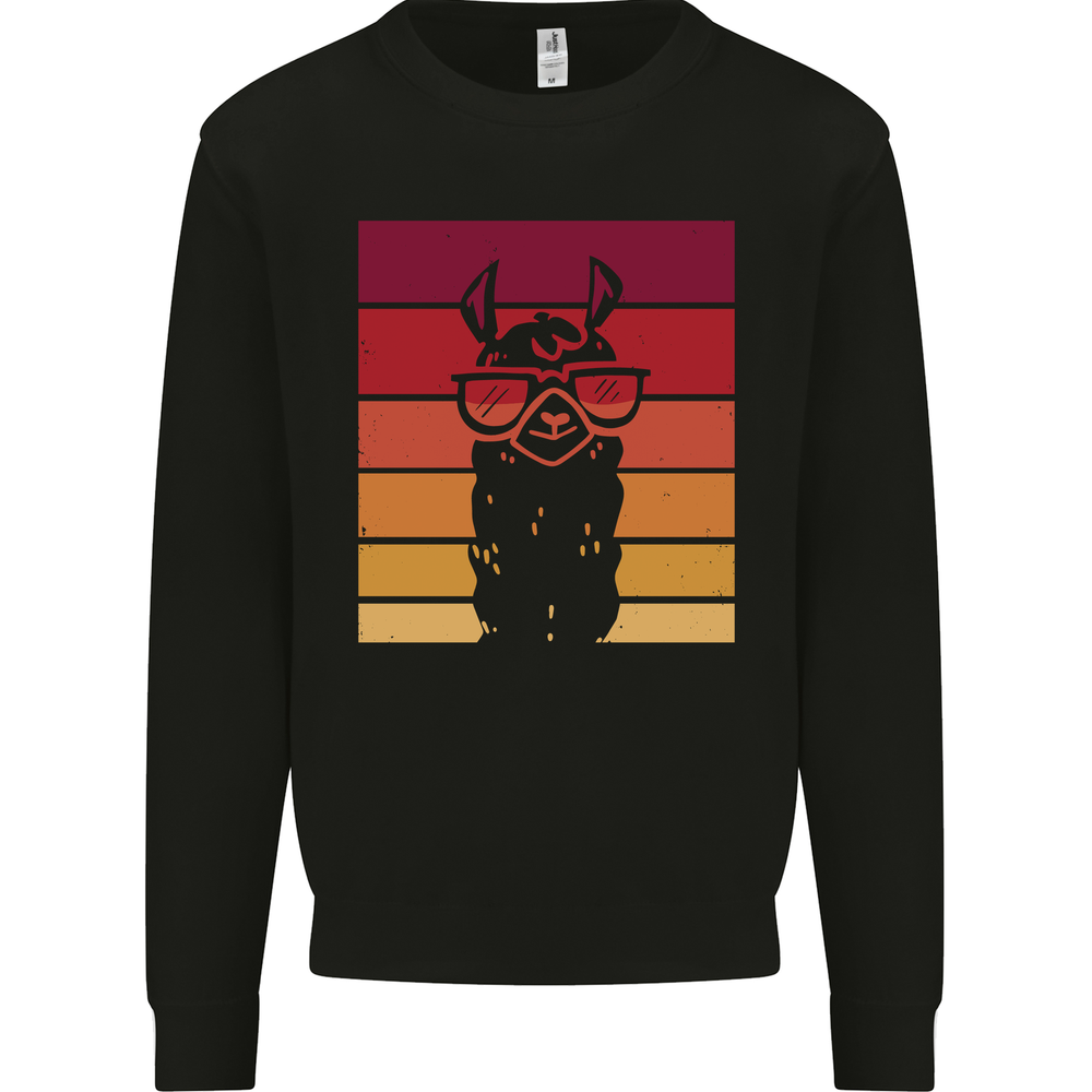 A Llama Wearing Shades Mens Sweatshirt Jumper