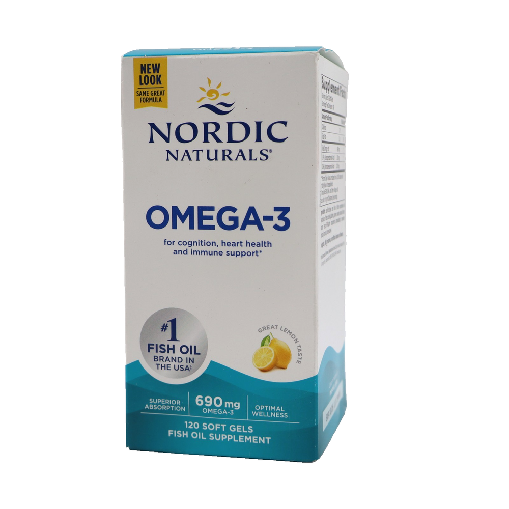 Nordic Naturals Omega-3 Fish Oil - 120 Soft Gels