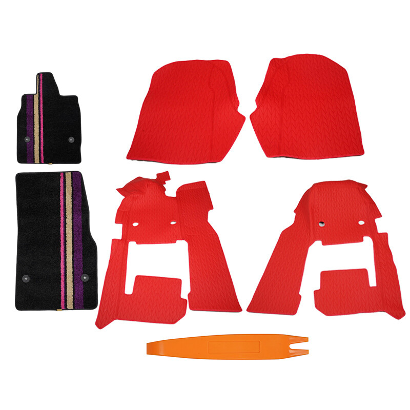 Full Floor Mat Floor Pad Protector Carpet Luxury Kit for Corvette C8 2020-2024