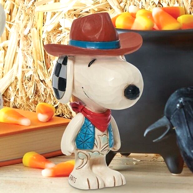 Jim Shore Snoopy Cowboy Halloween Figurine Statue Peanuts Collectible