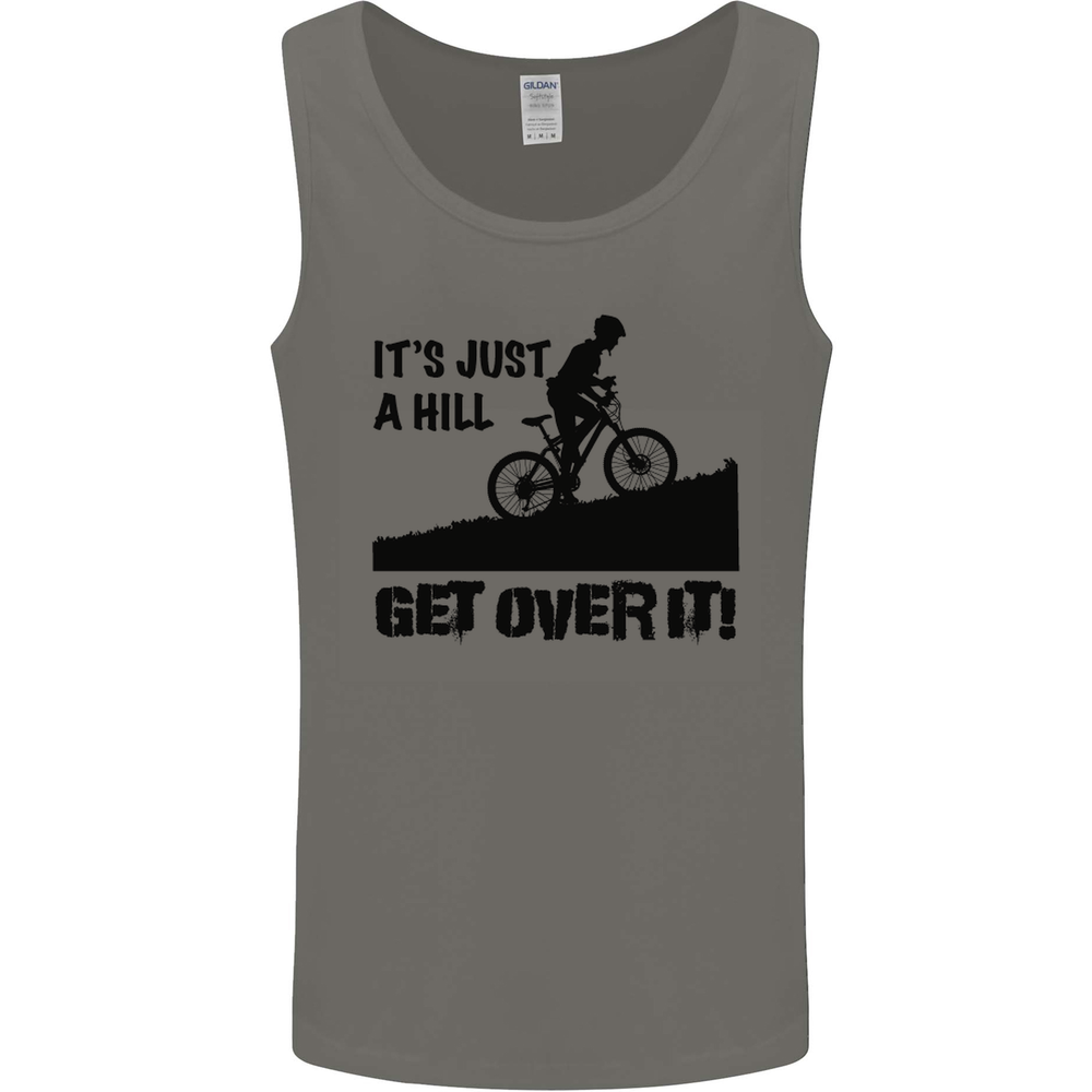 A Hill Get Over It Cycling Cyclist Funny Mens Vest Tank Top