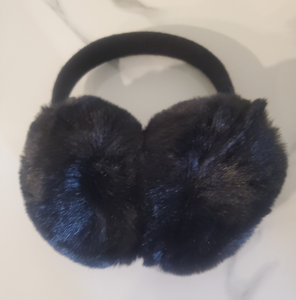 AEROSOLES Faux Fur Earmuffs In Black