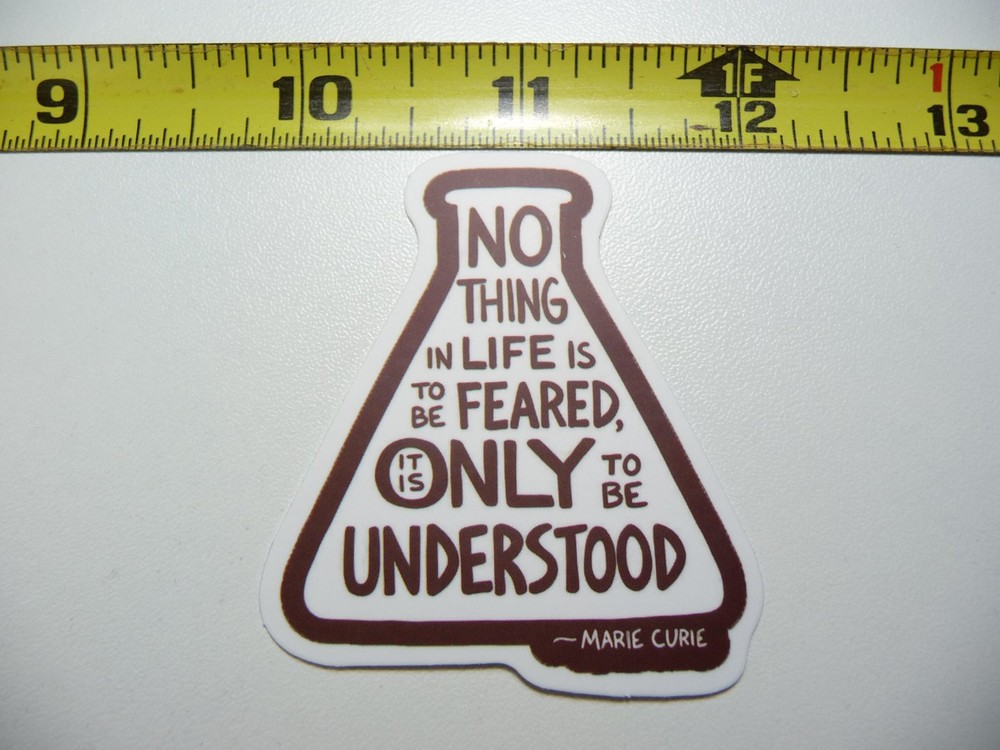 Marie Curie Science Decal Sticker for Teachers and Professors Classroom Decor