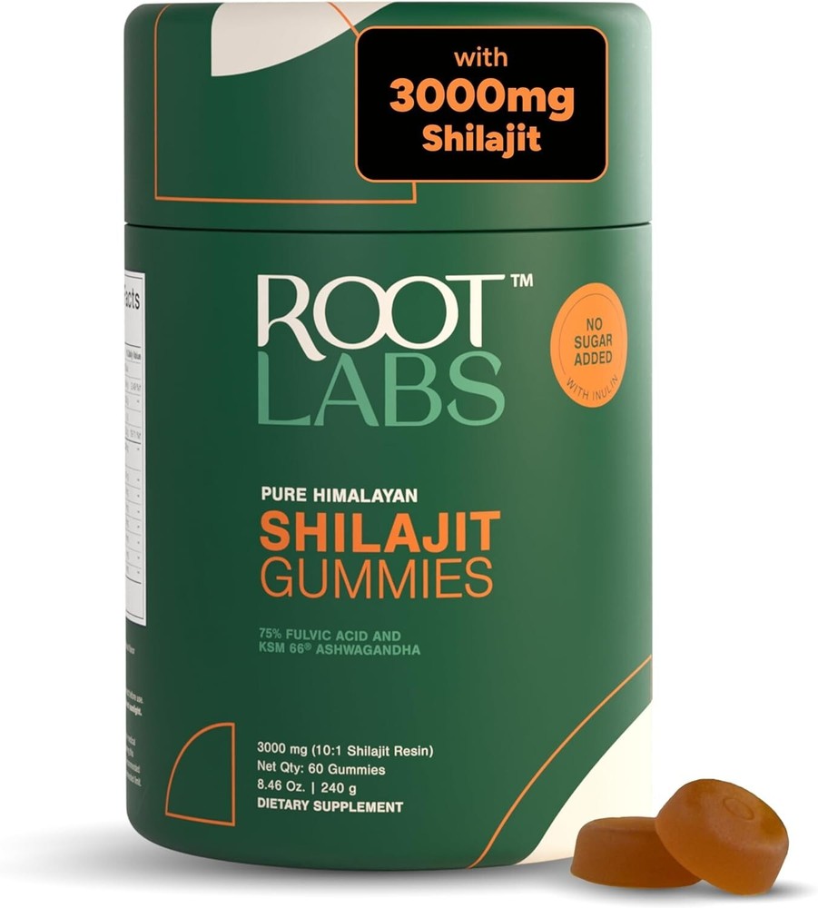 Pure Himalayan Shilajit Gummies I No Added Sugar I KSM-66 Ashwagandha, Gokshura