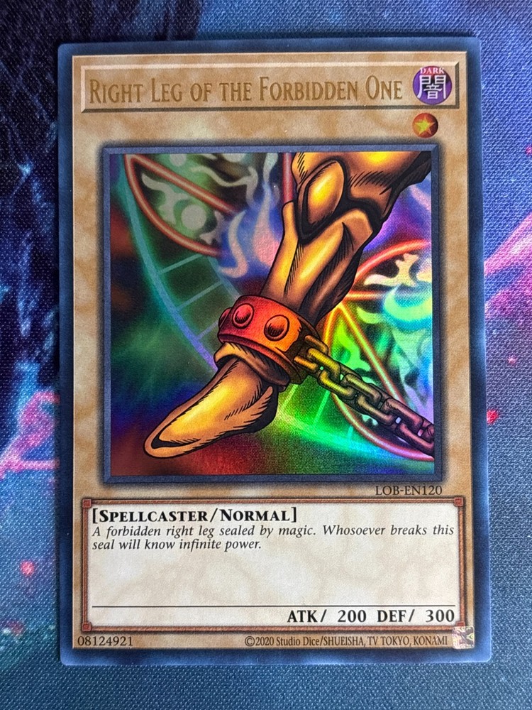 Yugioh LOB-EN120 Right Leg of Forbidden One Ultra Rare 25th Anniversary NM