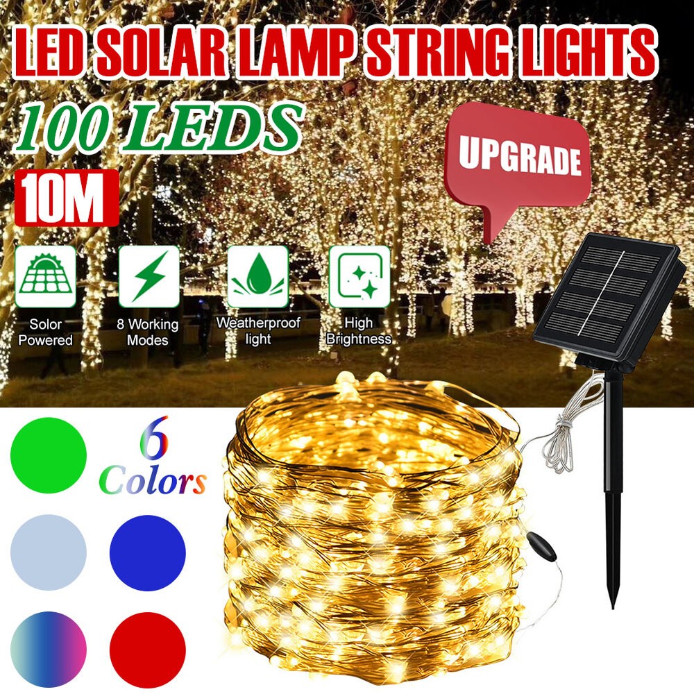 Solar-Powered Waterproof Fairy Lights for Outdoor Garden Decor  