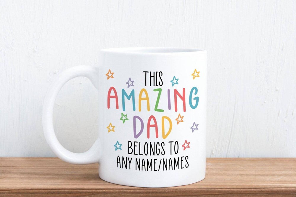Personalised Amazing Dad Gift Mug From Kids