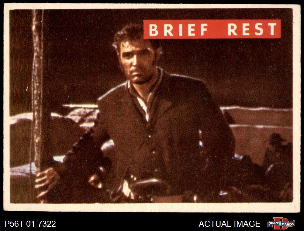 1956 Topps Davy Crockett Green Back #62 Brief Rest  5 - EX