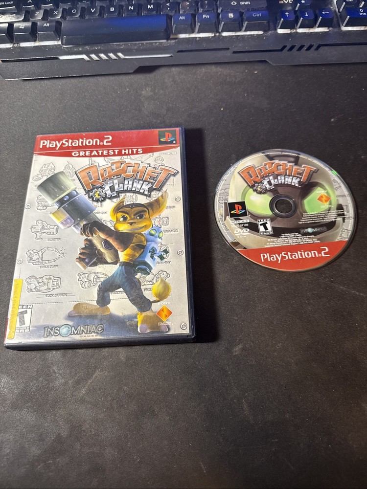 Ratchet & Clank (PlayStation 2 PS2) Greatest Hits Case & Disc TESTED
