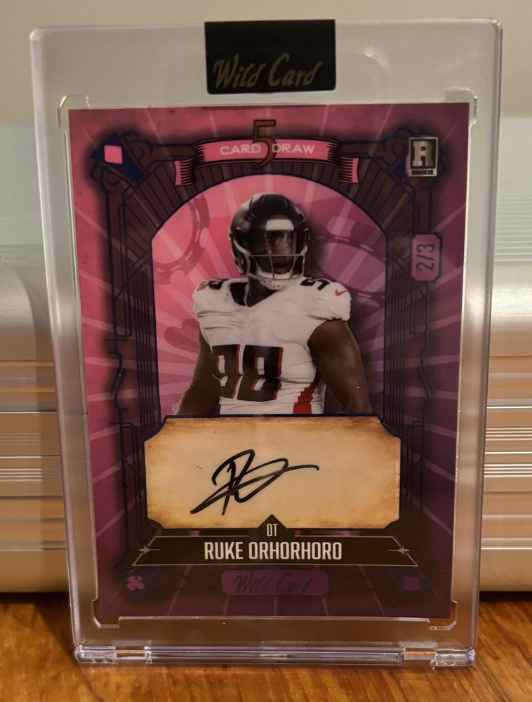 2024 Wild Card 5 Card Draw Ruke Orhorhoro Rookie Autograph /3