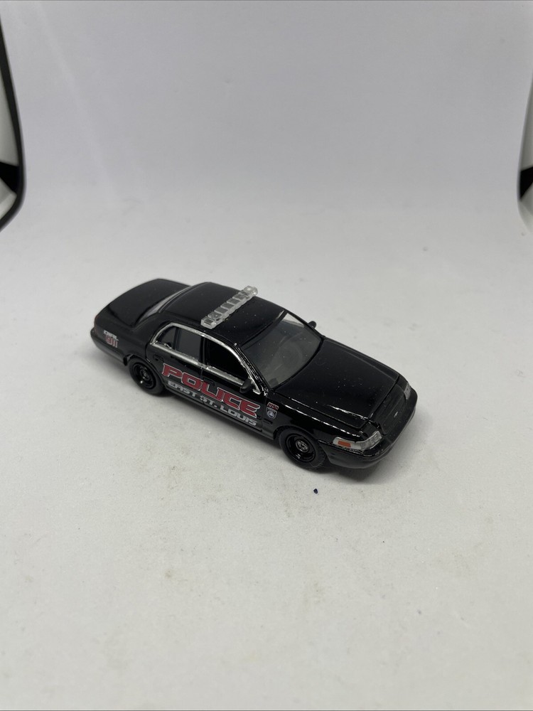 Greenlight 2008 Ford Crown Victoria East St. Louis IL Police Mint 1/64 Diecast