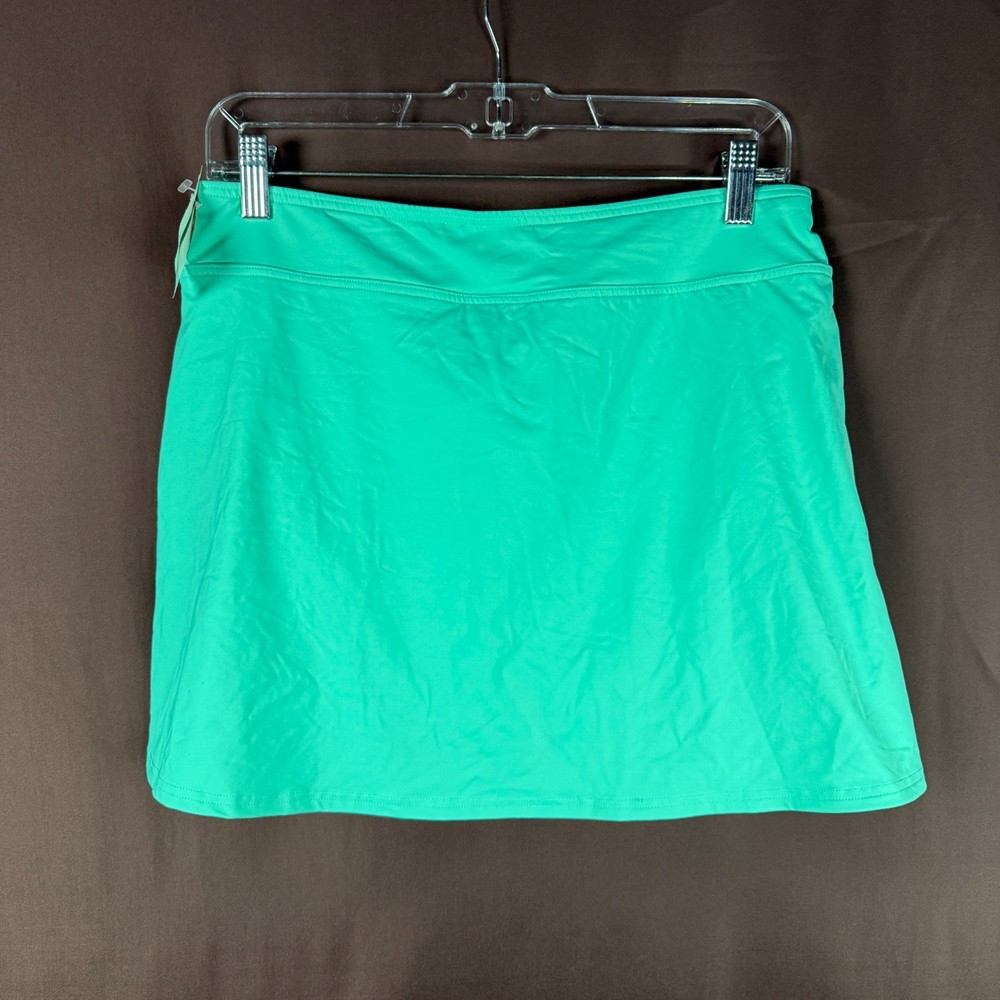 Lands' End Women's 2-14, 4 LONG Tummy Control Swim Skirt Island Aqua